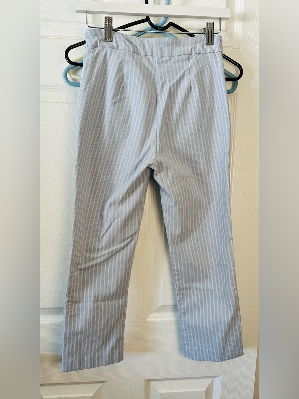 Katherine Barclay Light Blue Pinstriped Sailor Pants - Picture 5 of 8